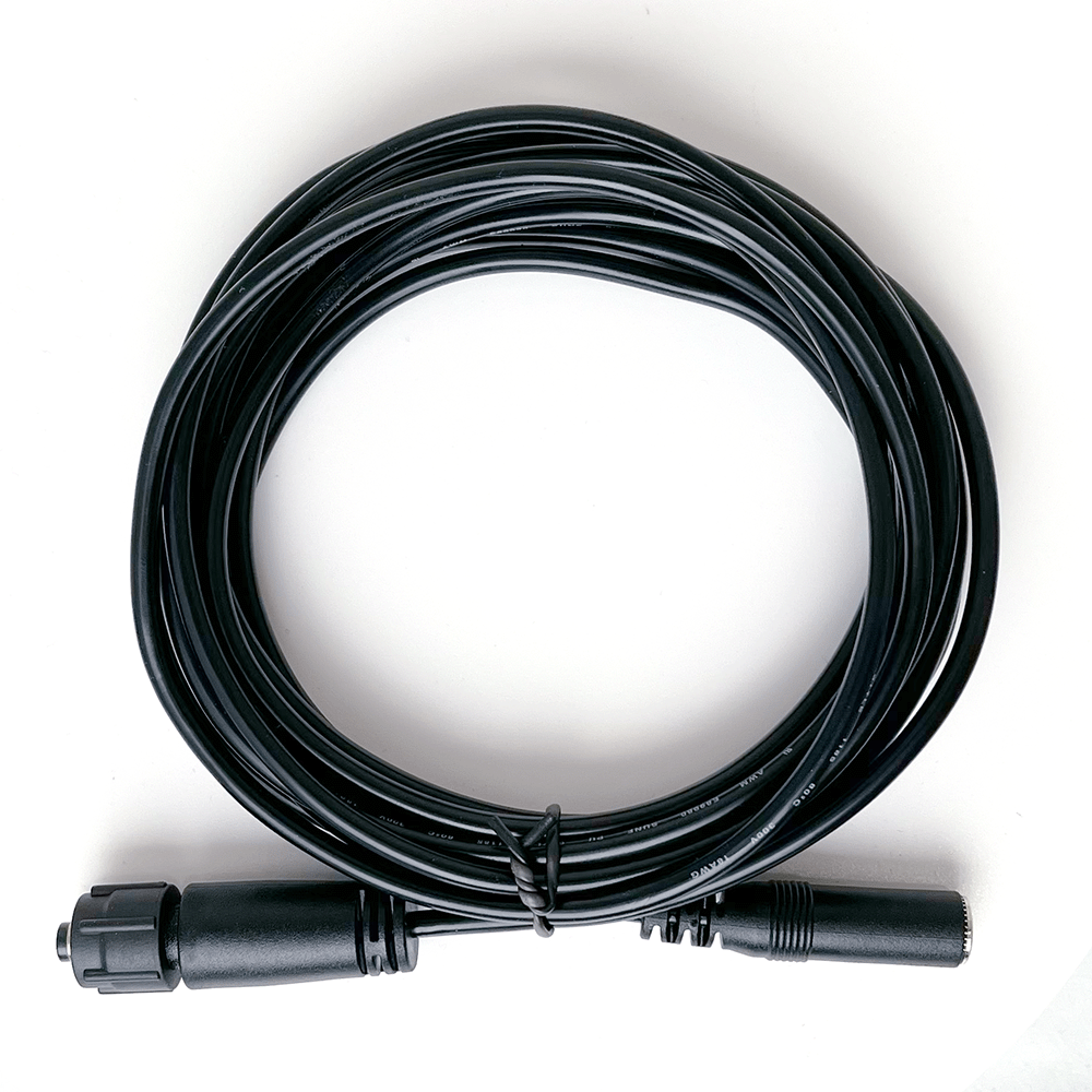 Waterproof power extension cable, 3 meters
